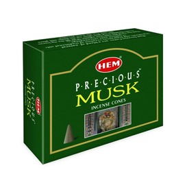 Hem Precious Musk - Case Of 12 Boxes, 10 Cones Each - Incense From India