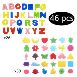 Zasiene Sponge Painting Brush 56 Pieces Sponge Brush Set Painting Tools Set Painting Brush Drawing Tools Kits Sponge Painting Brush Stamp Brush Set Various Shapes DIY Painting Sponge