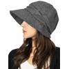 QUEENHEAD Women's Miracle Cass Down Hat, Large Size, Wide Brim,