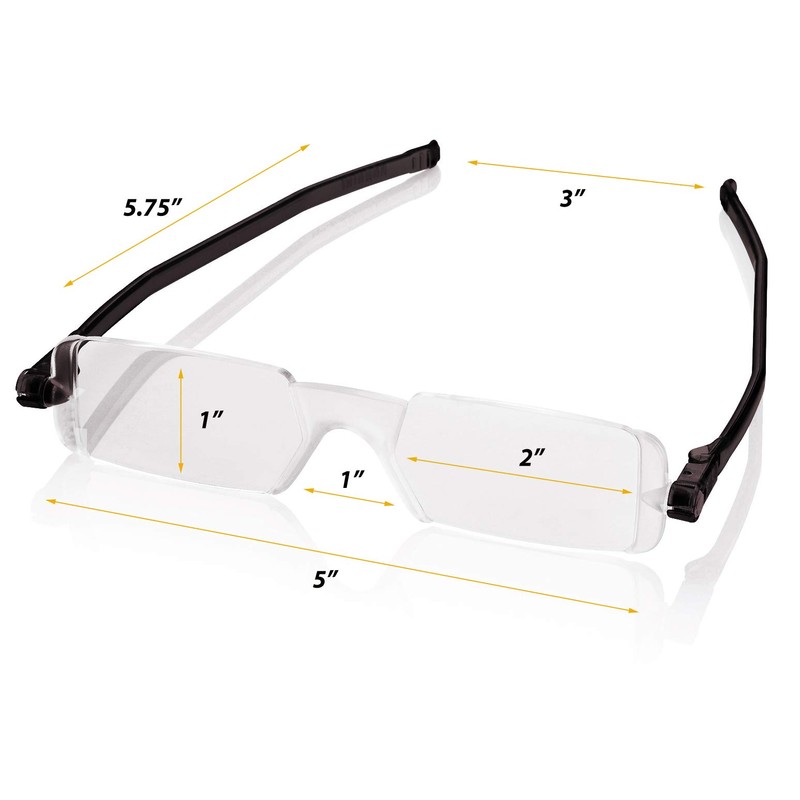 Nannini 7528 Compact One Optics 2.5 Temples Reading Glass (Grey)