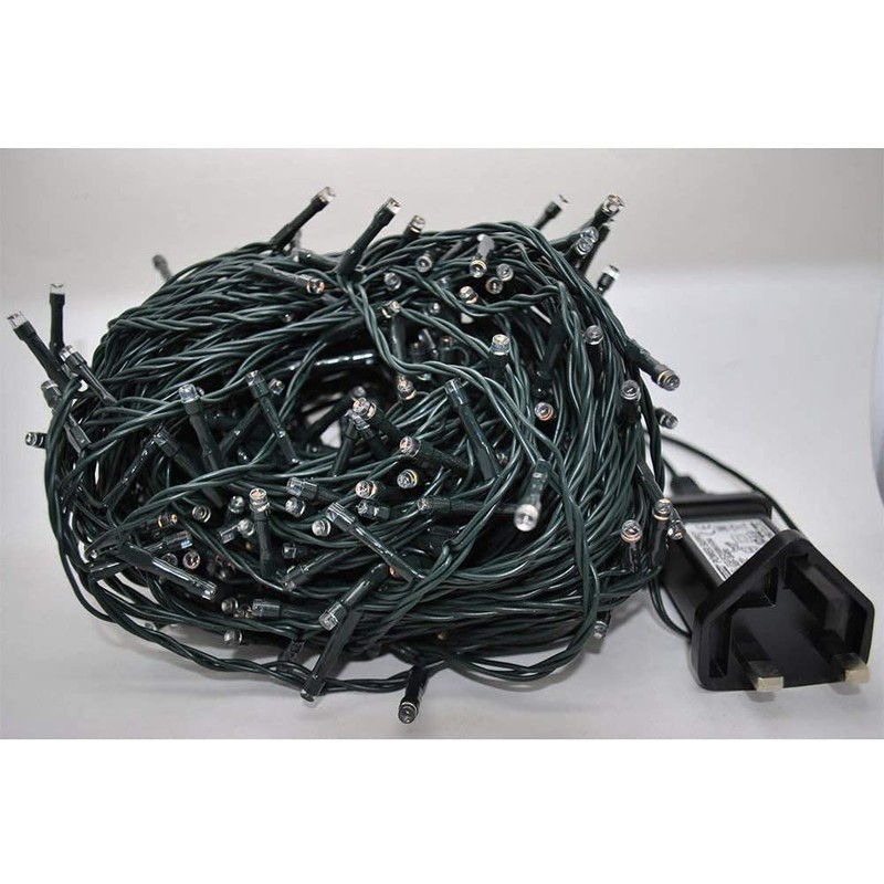 SHATCHI 300 LEDs Fairy String Lights Cool White Indoor/Outdoor Christmas