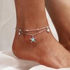 CHIC & ARTSY Starfish Anklet 925 Sterling Silver Starfish Anklets