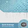Yolife Square Shower Mat, 27" x 27" Shower Mat with