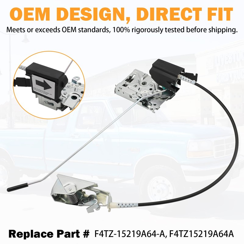 F4TZ-15219A64-A Door Latch Lock Assembly Front Right Passenger Side for