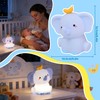 Attivolife Elephant Night Light, Cute Elephant Squishy Silicone Touch Lamp,