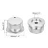 sourcing map 2 Pcs Aluminium Potentiometer Knobs, 1/4" (6mm) Universal