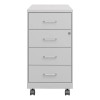 Hirsh Industries LLC Space Solutions 18"D 4 Drawer Metal Mobile