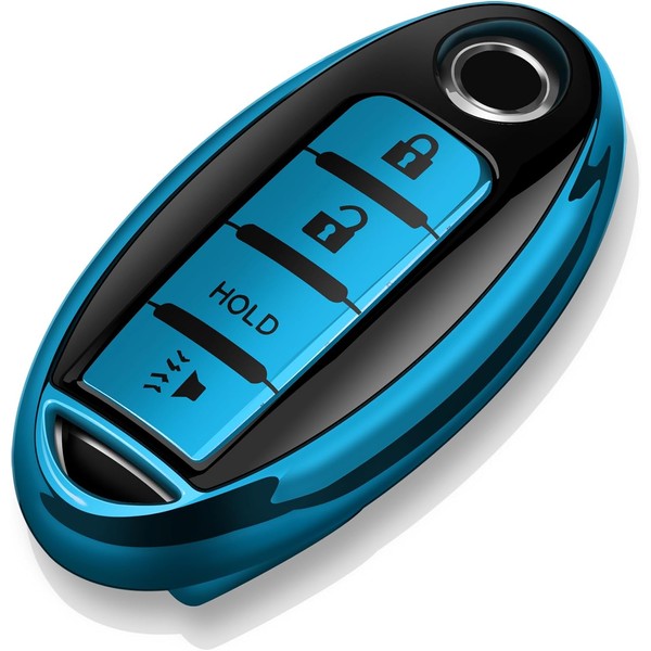 Tukellen Compatible with Nissan Key Fob Cover Soft TPU Key