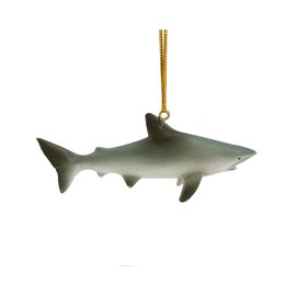 The Bridge Collection Great White Shark Ornament - Ocean Life Ornament for Coastal Christmas Decor - Marine Animal Christmas Ornament for Shark Lovers