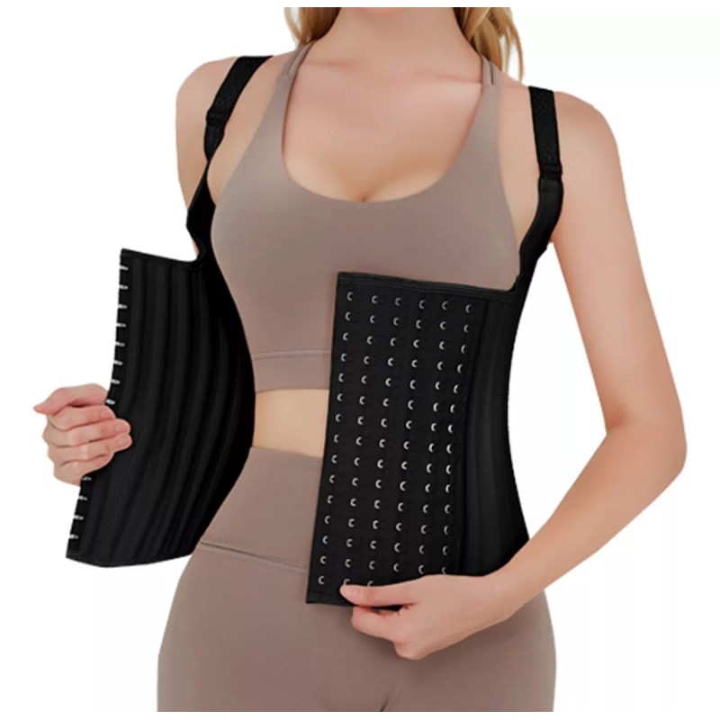 Zen Zen Fajas Colombianas Reductora Modeladora Tipo Chaleco 6 Filas