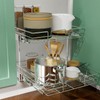 LOVMOR 2 Tier Individual Pull Out Cabinet Organizer 11"W x