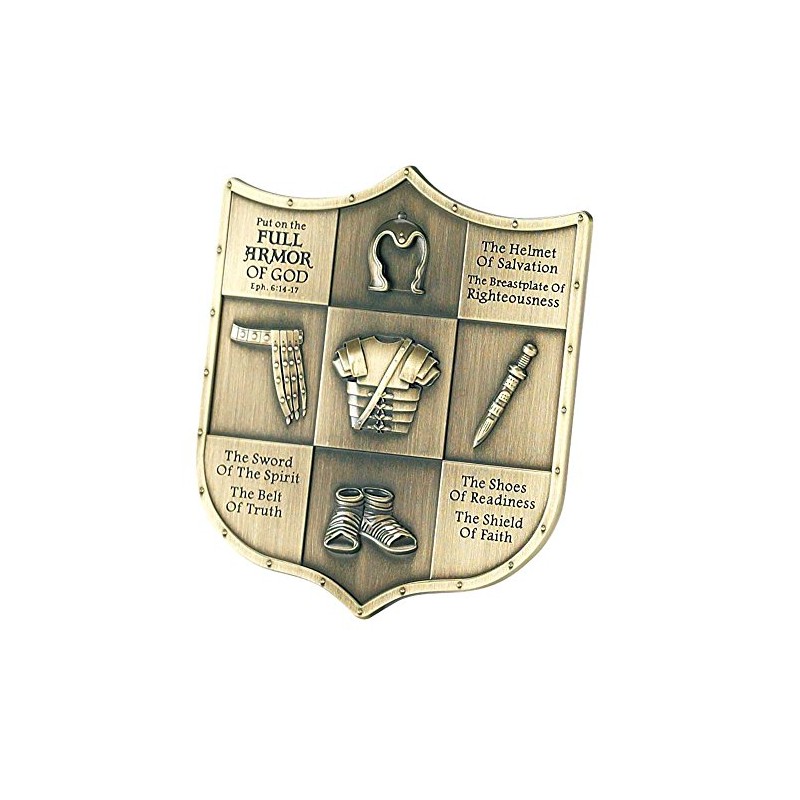Full Armor of God Ephesians 6 Shield Shape 3.5 inch