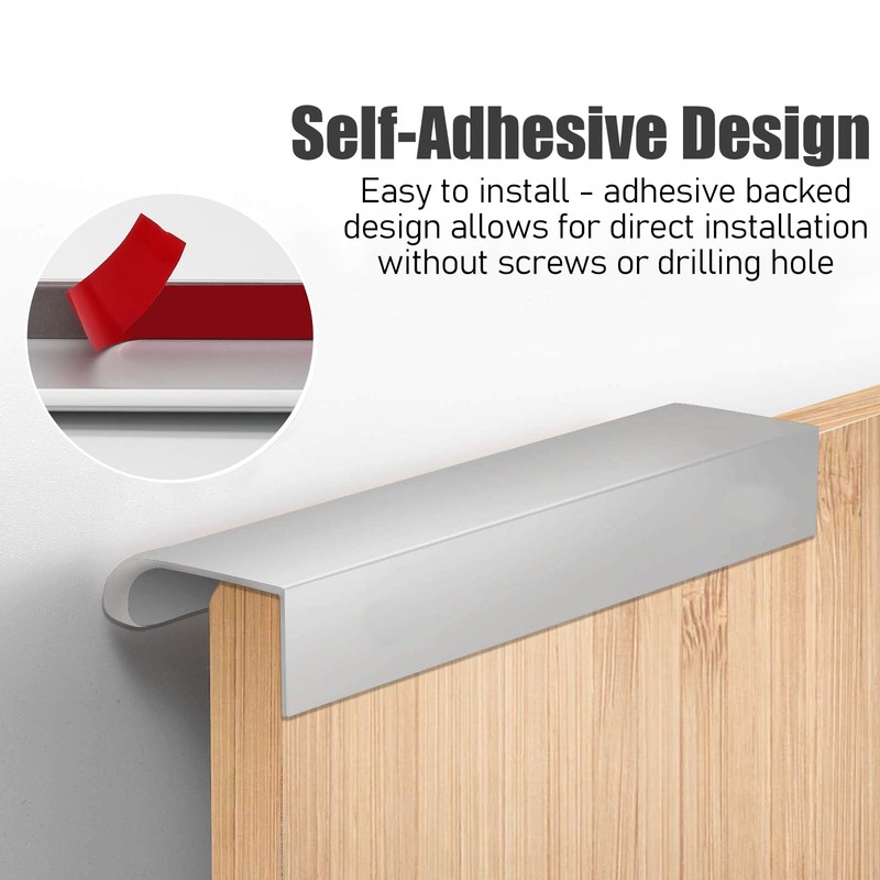 Qjaiune 12 Pack Self Adhesive Drawer Pulls, 3.15" Back Mount
