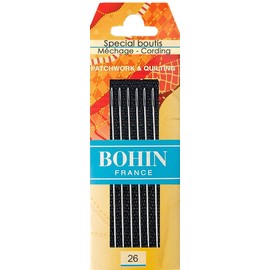 Bohin Boutis Long Needles No 26, Metal, Silver, 0.1 x 0.1 x 5 cm