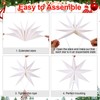 BestoFun 5 PCS White Paper Star Lanterns Hanging Stars Christmas