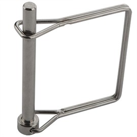 2 Pack Extended Square Safety Coupler Pin 1/4" x 2-3/4"(6.3mm x 70mm), Full Marine Grade 316 Stainless Steel Heavy Duty Shaft Locking Pin