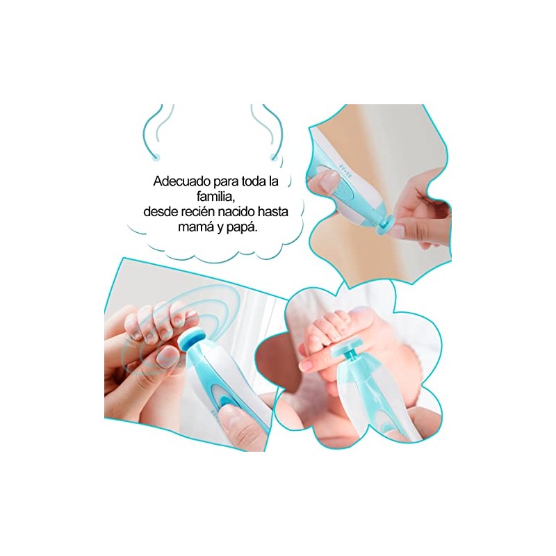 Lima de Uñas Bebe,Cuidado de Uñas del Bebé Kit,Pulidor de