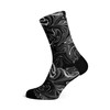 Sox Footwear Marble Black Crew Socks, black