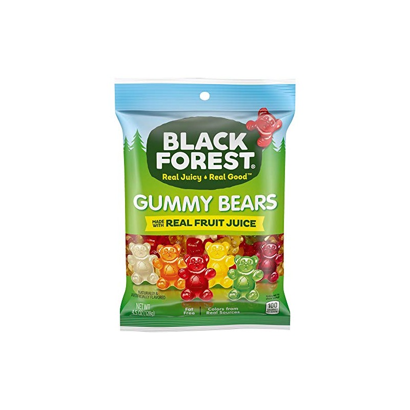 Black Forest Gummy Bears Candy, 12 Count