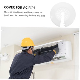 ULTECHNOVO 20pcs Decorative Hole Covers for Air Conditioners Wall Cap for Pipe Openings Removable Escutcheon Plates for Indoor and Outdoor Use