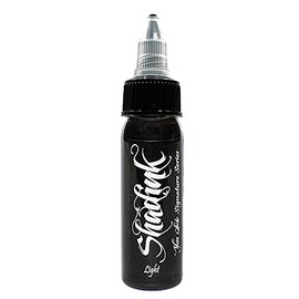 Shadink Tattoo Ink Professional Signature Grey Wash Yan Solo Series Grey Wash Tattooing Inks for Black & Gray Style 1oz (Light Grey Wash)