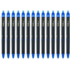 PILOT FriXion Synergy Clicker Erasable Gel Ink Pens, Extra Fine Point, Blue Ink, 14-pack (17837)