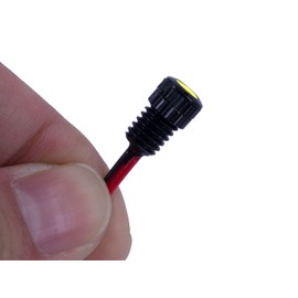 Oznium BRIGHTEST Light Bolt - Flush Mount 12V LED Light for Bumper, Grille, Cars Interior, Dash, Ambient Lighting, Motorcycle w/SLEEK Aluminum Housing & Screw Nut (6 mm Black, Warm White LED)