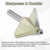 sourcing map 45 Degree Chamfer Router Bit 1/2 Inch Shank