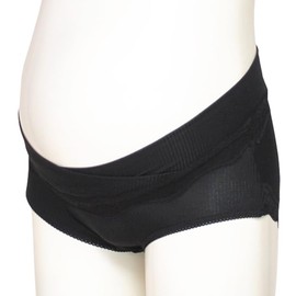 Mamiruna Women's Maternity Shorts, Cross Shorts, Black