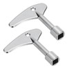 PATIKIL 2pcs Square Spanner Key, Square Utility Service Keys Socket