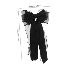 LIFKOME Cute Lace Hair Bow Clips for Women Black Hair Accessories Spring Clip Design for Easy Styling for Weddings Proms and Everyday Wear