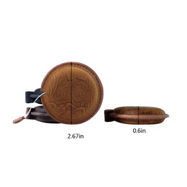 Tape Measure, Double-Sided Stretchable Vintage Leather Measuring Tape, Body Measuring Tape for Sewing Body Fabric,Tailoring,Knitted Fabric and Handicrafts (Carved)