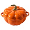 Pumpkin Design Ceramic Enamel Cast Iron Metal Dutch Oven 4.5QT
