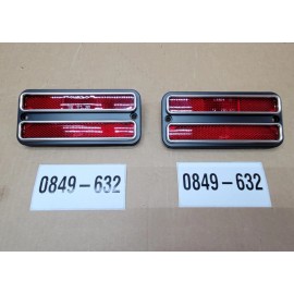 KEY PARTS 71 95 Chevy Van 2Pc Deluxe Red Rear Side Lights G10 G20 G30 GMC