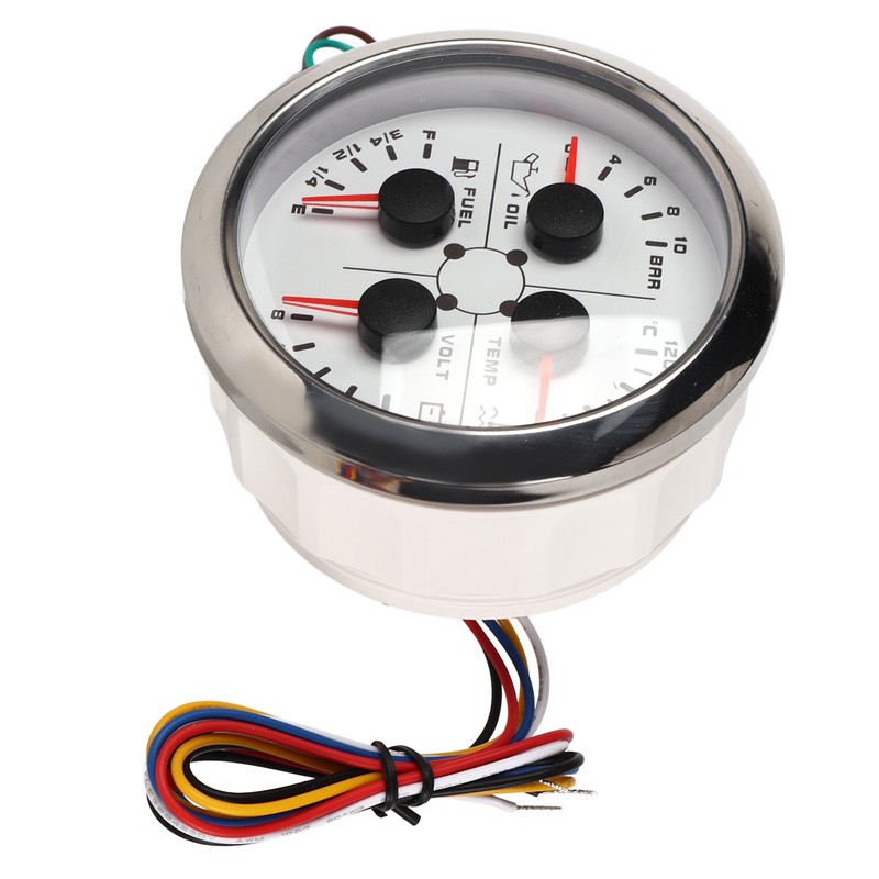 4in1 85mm Guage Multifunction Fuel Level Oil Pressure Water Temp