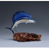 Sailfish Sculpture by John Perry Airbrushed Statue 10in Long