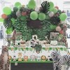 Heboland 2 Pack Jungle Safari Party Table Cloth Table Covers,274