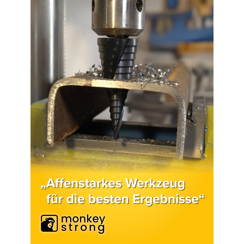 HSS Step Drill Bit Diameter 4-30 for Mild Steel, Non-ferrous