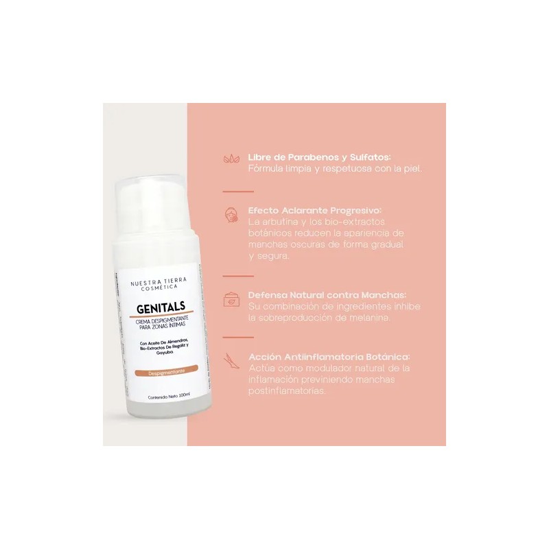 Crema Despigmentante Para Zonas Intimas Con Arbutina 100ml