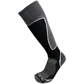 Ultimate Socks Mens Midweight Merino Wool Ski Snowboard Warm Socks Charcoal Medium 6-8.5