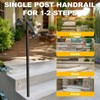 SPACEEUP handrails for Outdoor Steps Single Post Handrails for Outdoor