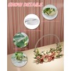 YALLOVE 2 Pack 12 Inch Floral Hoop Table Centerpiece, Acrylic