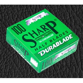 Sharp 100 Hi-Chromium Single Edge Shaving Razor Blades (Swiss Made)