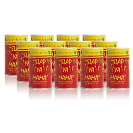 Slap Ya Mama Louisiana Style Cajun Seasoning, Hot Blend, MSG Free and Kosher, 8 Ounce Can, Pack of 12