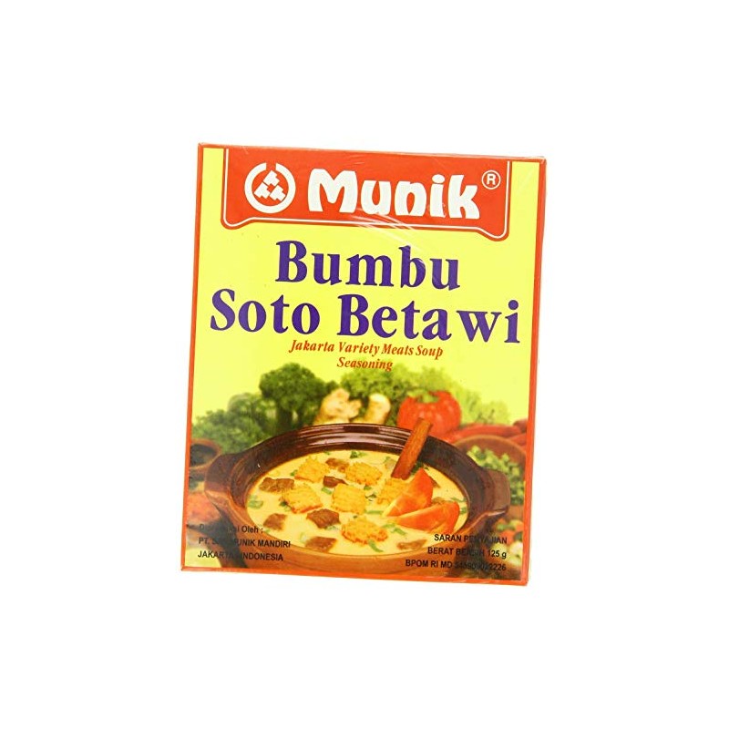 Munik Soto Betawi Jakarta Variety Meat Soup, 125-Gram (Pack of