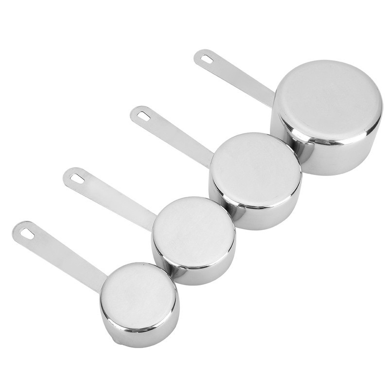 4Pcs/set Stainless Steel Measuring Cups Spoons Tableware Kitchen Baking Tools