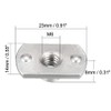 sourcing map 25pcs M6 Carbon Steel Plate Base T-shaped 2