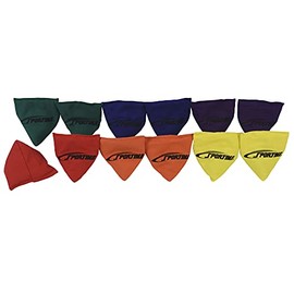 Sportime Triangle Bean Bags -1478834, Small, 6-Color, Set of 12