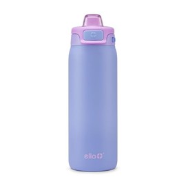 Ello Kids Pop & Fill - Botella de agua de acero inoxidable de 18 onzas con tecnología de llenado rápido, aislamiento al aspiradora de doble pared, tapa de bloqueo a prueba de fugas, sin BPA, regalos