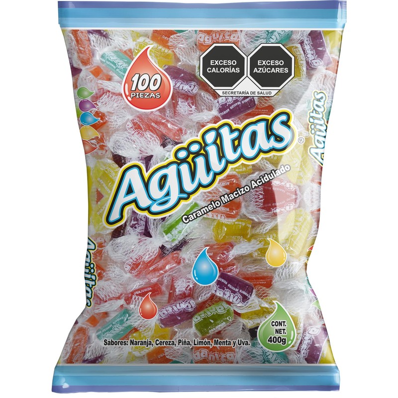 Agüitas | 2 Pack | Caramelo Macizo Acidulado | Caramelos